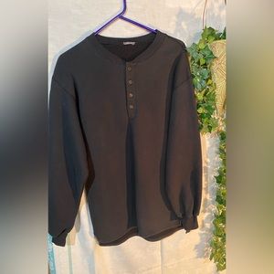 Mens Henley style sweatshirt